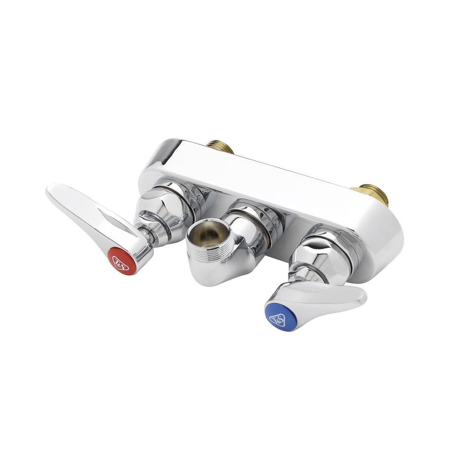 T&S B-1115-LN Faucet Workboard, 1/2" IPS Thread, 4" Centers, Wall Mount