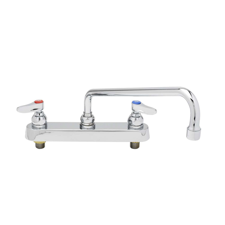 T&S B-1123 Deck Mount Faucet w/ 12" Swing Nozzle