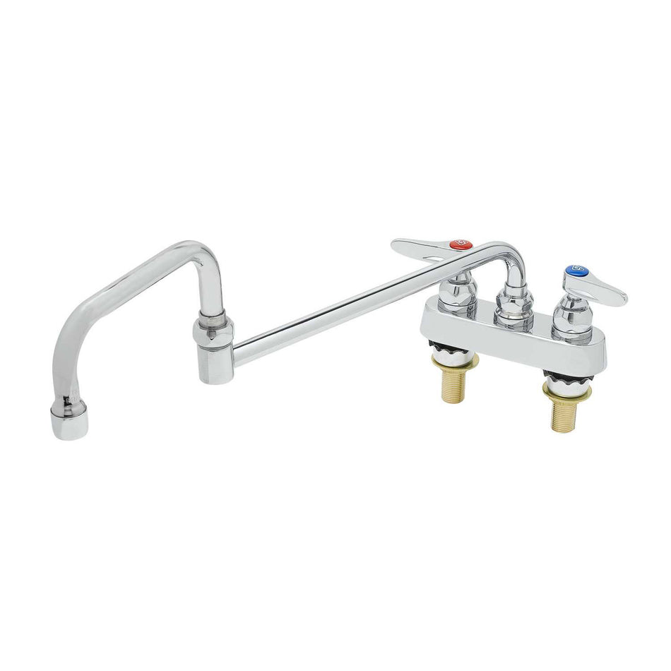T&S B-1131-XS Deck Mount Faucet w/ 18" Double Jointed Swing Nozzle