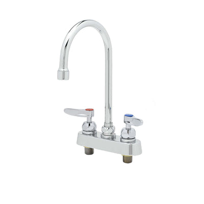 T&S Brass B-1141-CR Workboard Faucet - 4" Deck Mount & Cerama Cartridges