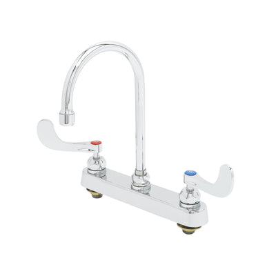 T&S Brass B-1142-04-CR Workboard Faucet - 8" Centers & Cerama Cartridges