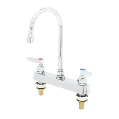 T&S Brass B-1142-XS Workboard Faucet - 8" Centers & 2" XS Shanks