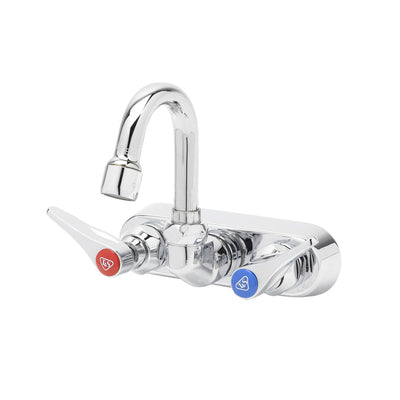 T&S Brass B-1146-01 Splash Mount Workboard Faucet - 2-15/16" Gooseneck
