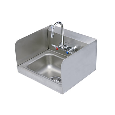 T&S Brass B-1146-02A-4W-S Hand Wash Sink Station - Basin w/ Shields & Faucet