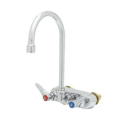T&S Brass B-1146-XS-F12 Workboard Faucet - 4" Wall Mount & 1.2 GPM Flow