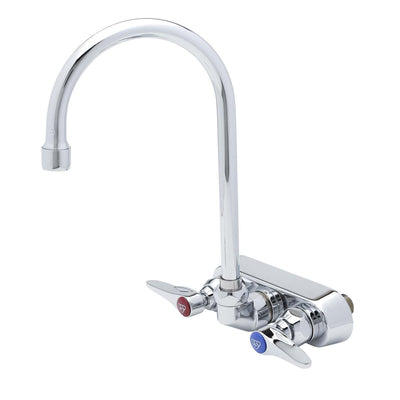 T&S Brass B-1146 Splash Mount Faucet - High-Clearance Gooseneck