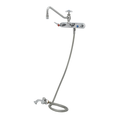 T&S Brass B-1157-12 Wall Mount Workboard - 12" Swing Nozzle & Sidespray