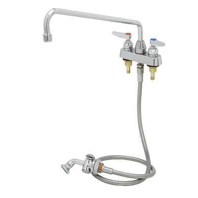 T&S Brass B-1171-01 Workboard Faucet - 4" Centers & 16" Swing Nozzle