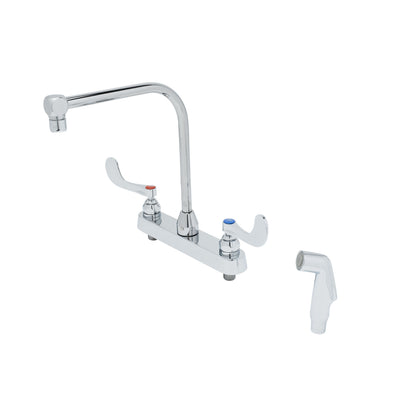T&S Brass B-1175 Workboard Faucet - High-Arc GN & 4" Wrist Handles