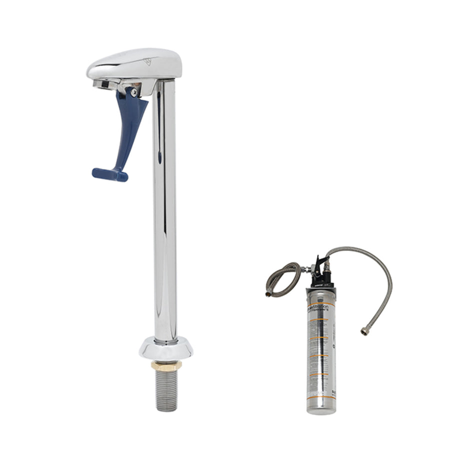 12" Pedestal Type Glass Filler w/ Water Filtration Kit