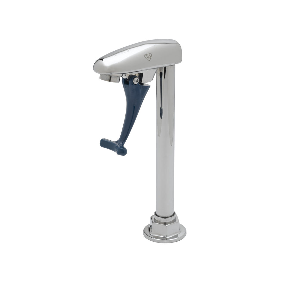T&S B-1220 Pedestal Push Back Glass Filler, Double, Wall Mounted