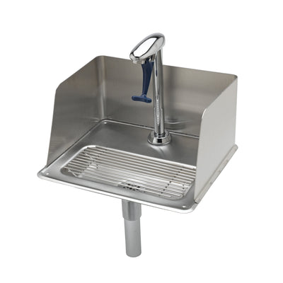 T&S Brass B-1235 Water Station - Pedestal Filler & Drip Pan