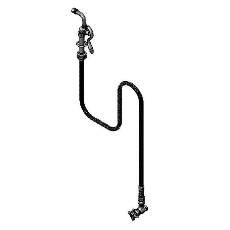 T&S Brass B-1344-CRVB102C Angle Stop Filler - Cerama, VB & 68" Flex Hose