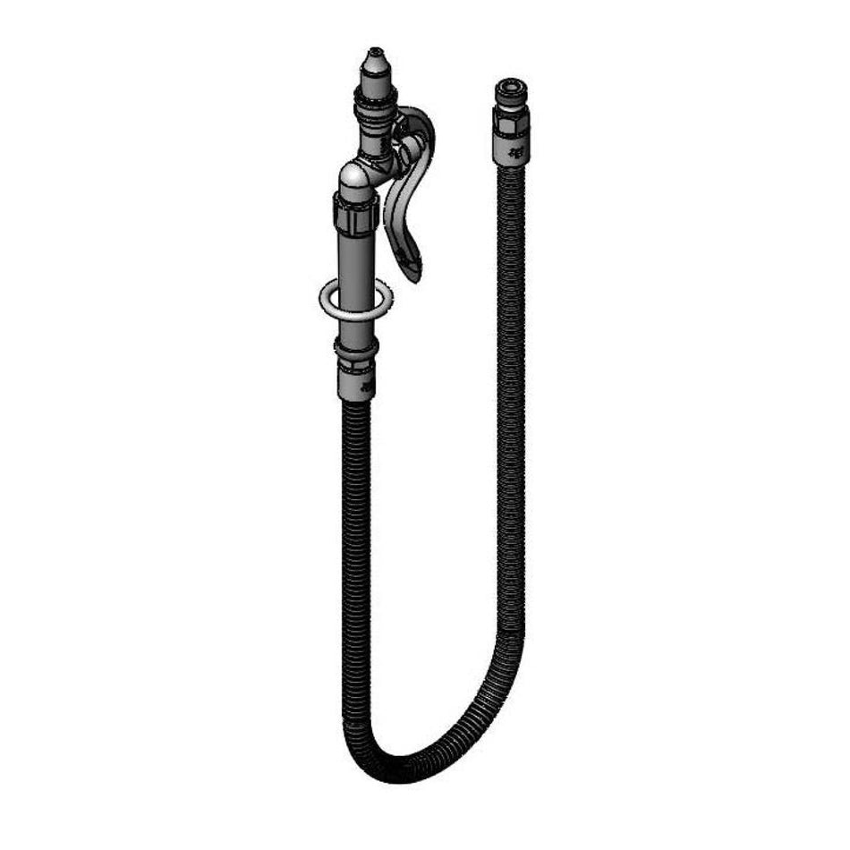 T&S Brass B-1411 Spray Assembly - 3' SS Hose w/ QD Jet Spray