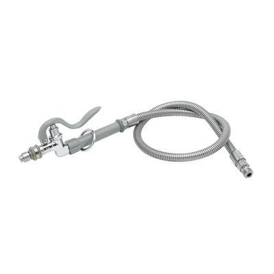 T&S Brass B-1412 Spray Assembly - 3' SS Hose w/ QD Fan Spray