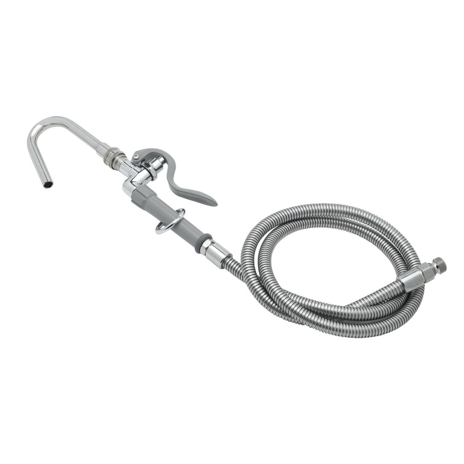 T&S B-1413 68" Pot Filler Hose w/ Hook Nozzle