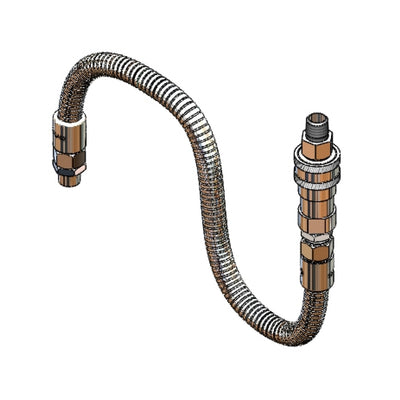 T&S Brass B-1433-03 Flex Hose Assembly - 20" w/ QD