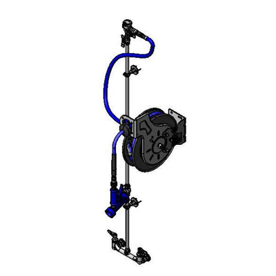 T&S Brass B-1433-713202QD Hose Reel System - Cerama Cartridges & QD Water Gun
