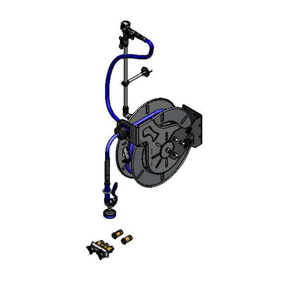 T&S Brass B-1459-7142-01 Complete Hose Reel System - B-7142-01 SS Reel