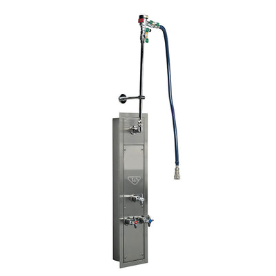 T&S Brass B-1460-RMB-CR Recessed Hose Reel Cabinet - Bottom Inlets & Ceramas
