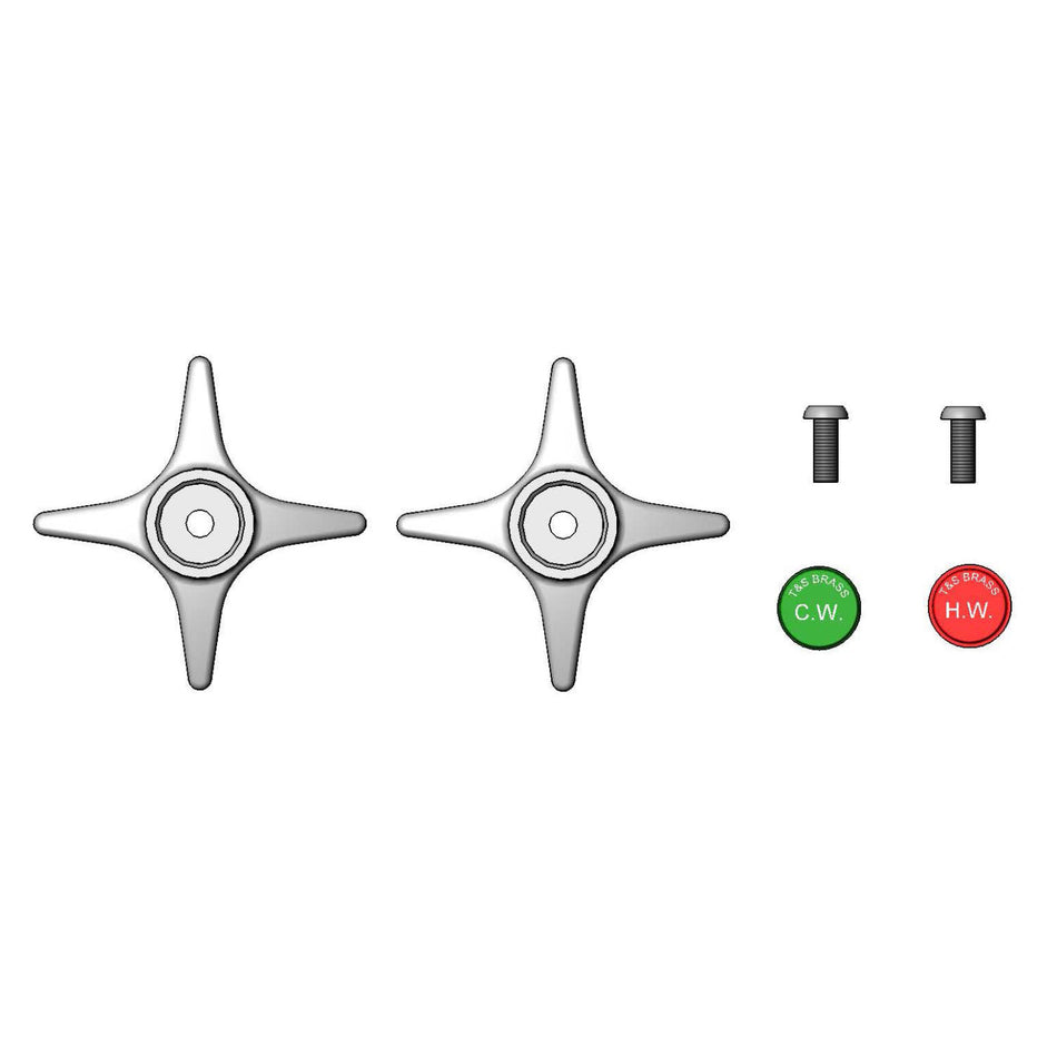 T&S Brass B-18K 4-Arm Lab Handle Parts Kit - Standard