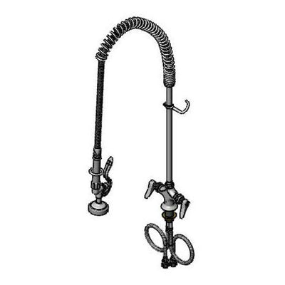 T&S Brass B-2244 Spring Action Pre-Rinse - Single Hole & 18" Riser