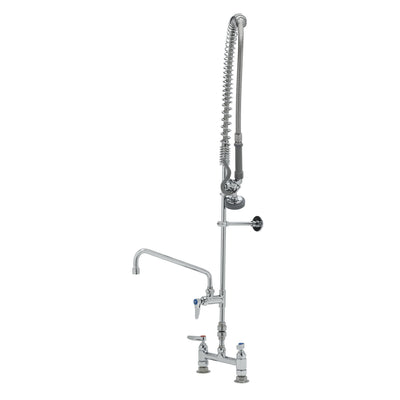 T&S Brass B-2277-01 Deck Mount Pre-Rinse - 12" Swing Nozzle & VB