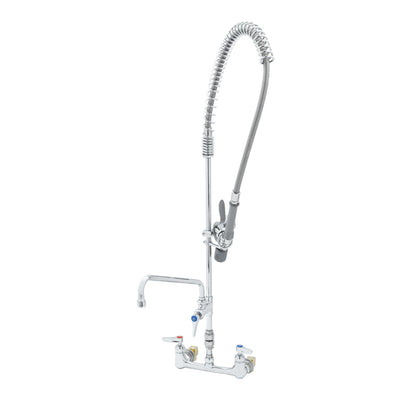 T&S Brass B-2278-A12CRCEL Wall Mount Pre-Rinse - 12" ADF & Cerama Cartridges