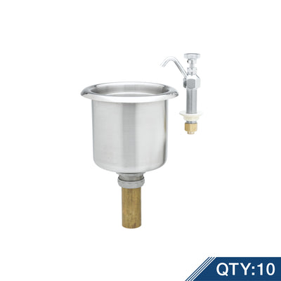 T&S Brass B-2282-01-M10 Dipperwell Faucet & Bowl Master Pack (10)
