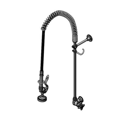 T&S Brass B-2285-B-22R-W Single Temp Pre-Rinse - Wall Mount & 22" Riser