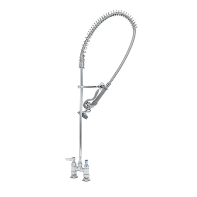 T&S Brass B-2290 Spring Action Pre-Rinse - 4" Deck Mount w/ Nipples