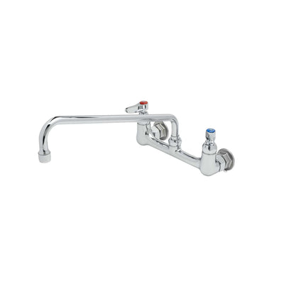 T&S Brass B-2299 Splash Mount Mixing Faucet - 14" Swivel Swing Nozzle