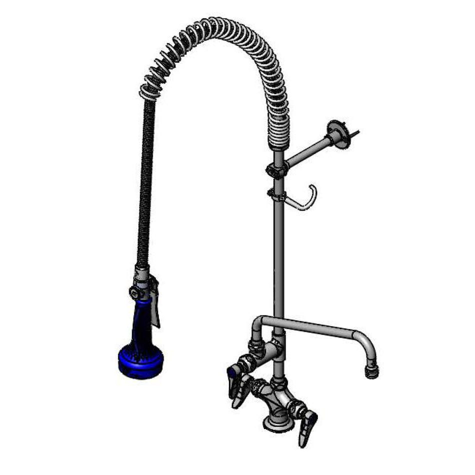 T&S Brass B-2338-08 EasyInstall Pre-Rinse - 12" ADF & B-0108 Spray Valve