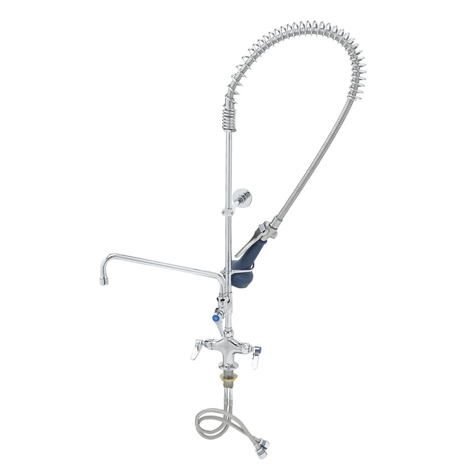 T&S B-2338-08C 40 1/4"H Deck Mount Pre Rinse Faucet - 13/20 GPM, Base with Nozzle