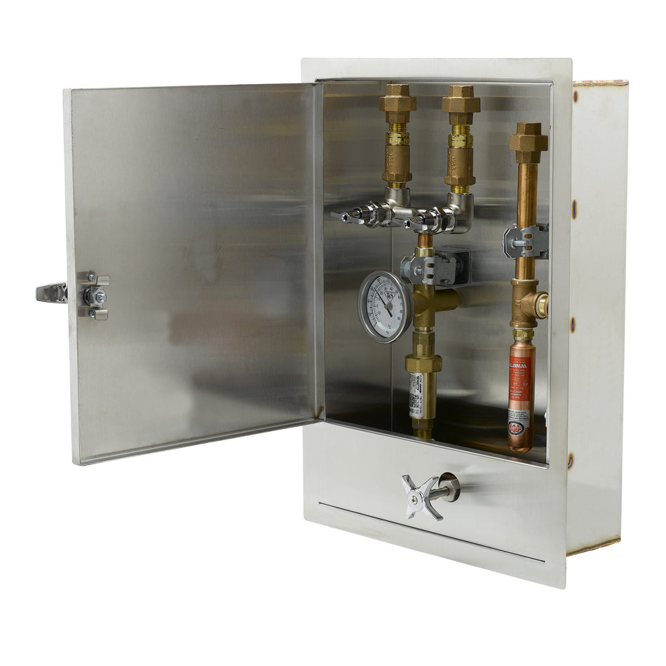 T&S Brass B-2339-LR Hose Reel Control Cabinet - Dual Check Valves