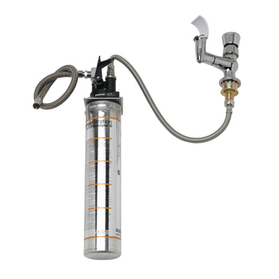 T&S Brass B-2360-01-WFK Push Button Metering Bubbler w/ Water Filtration Kit