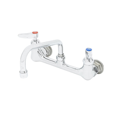 T&S Brass B-2414-CR-SC Double Pantry Faucet - Cerama Cartridges & 8" Spout