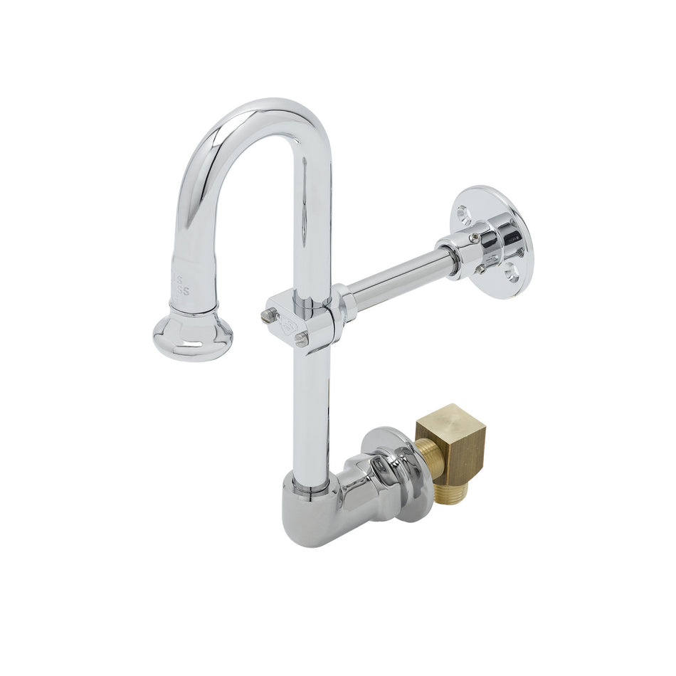 Wall Mount Elbow, 119X Rigid Gooseneck, 1.5 gpm Rosespray, B-0230-K Kit, Wall Bracket