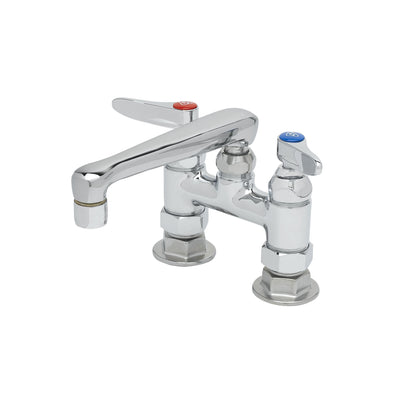 T&S Brass B-2501 Mixing Faucet - 4" Deck Mount & 6" Cast Spout