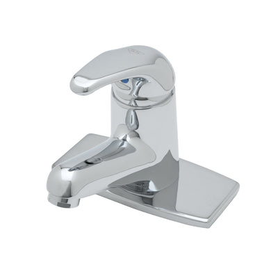 T&S Brass B-2703 Single Lever Faucet - Short Spout & Deck Plate