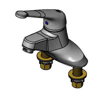 T&S Brass B-2711-LH Single Lever Faucet - 4" Centerset & 6" Extended Handle