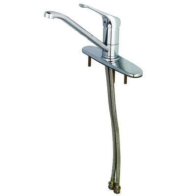 T&S Brass B-2731-LH Single Lever Faucet - 6" Extended Handle & 9" Spout