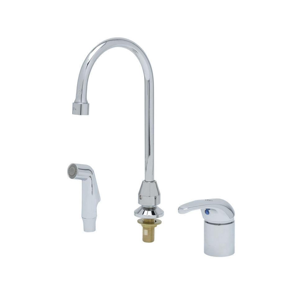 T&S Brass B-2743 Side Mount Control - Swivel Spout & Sidespray
