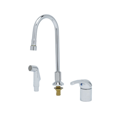 T&S Brass B-2744 Side Mount Control - Rigid Spout & Sidespray