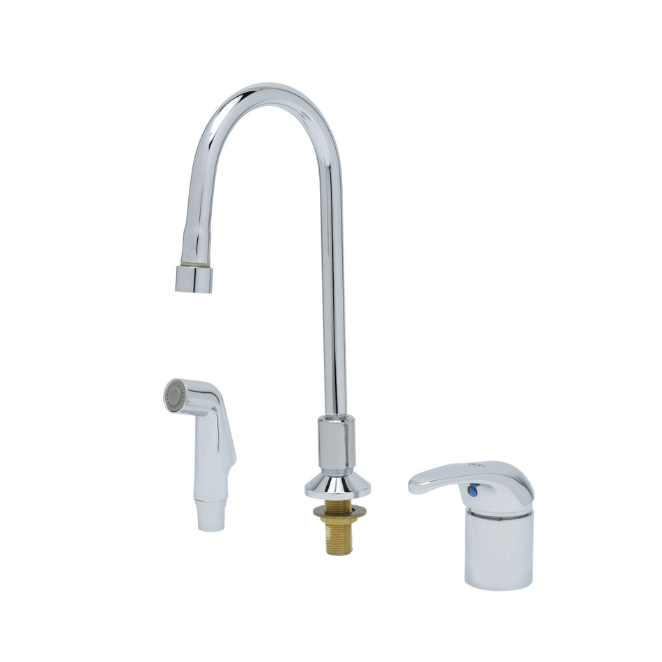 T&S Brass B-2744 Side Mount Control - Rigid Spout & Sidespray