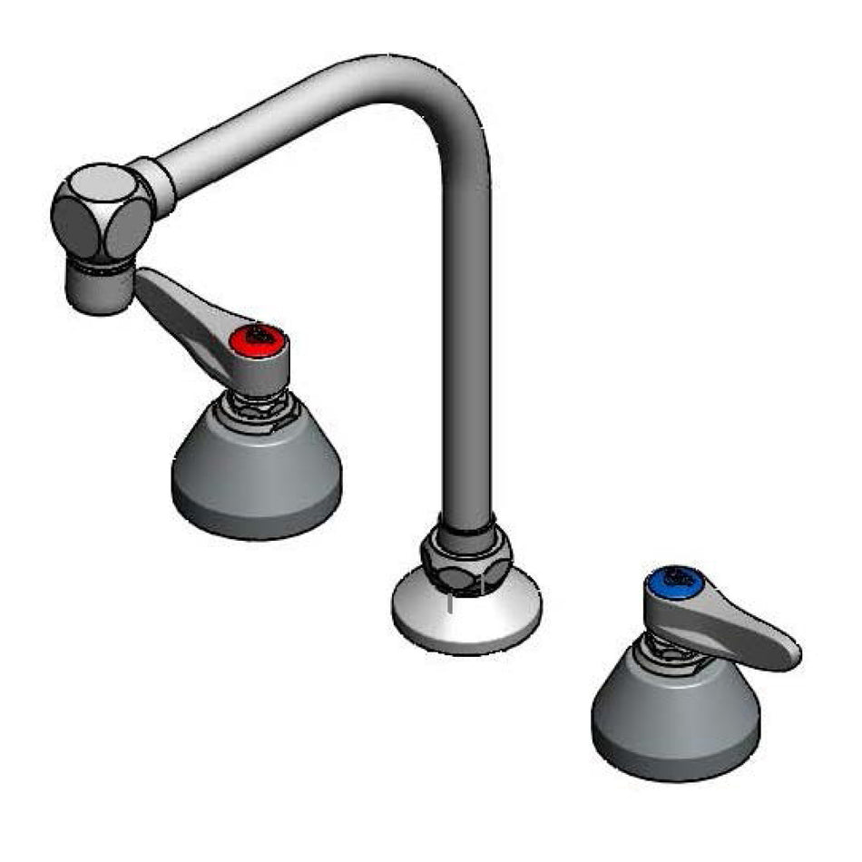 Lavatory Faucet, 8" Concealed Body, Restricted Swing High-Arc Gooseneck & 2.2 gpm Aerator