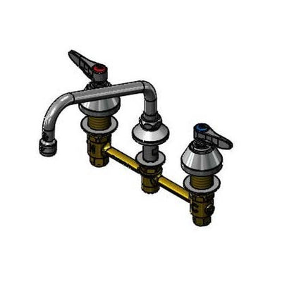 T&S Brass B-2855-060X-VR Widespread Faucet - 8" Swing Nozzle & 2.2 GPM VR Laminar