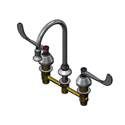 T&S Brass B-2866 Medical Faucet - 8" Centers & Rosespray Swivel GN