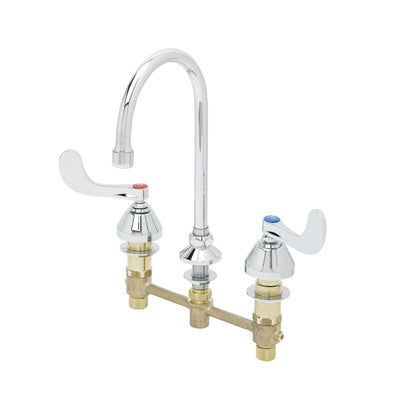 T&S Brass B-2867 Medical Faucet - 8" Centers & 6" Wrist Handles