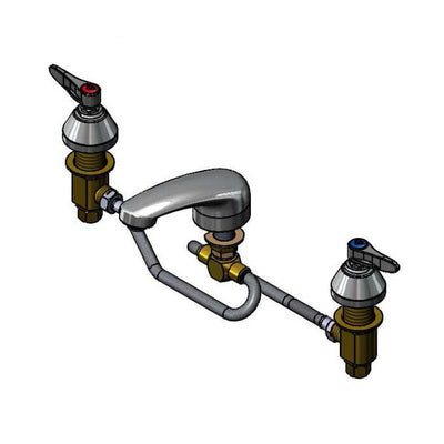 T&S Brass B-2990-FL Widespread Faucet - 8" Centers & Flex Inlet Lines